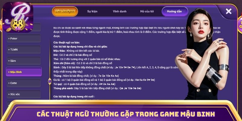 Các thuật ngữ thường gặp trong game Mậu Binh